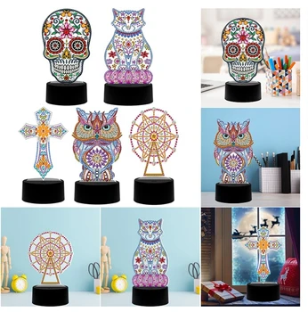 Cross Stitch LED Light DIY Drill Special Shape Diamond Painting Gift Lamp Home Bedroom Embroidery Decoration
Cross Stitch LED Light DIY Drill Special Shape Diamond Painting Gift Lamp Home Bedroom Embroidery Decoration