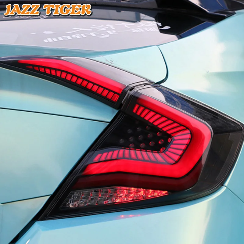 Rear Fog Lamp + Brake Light + Reverse Light + Dynamic Turn Signal Car LED Tail Light Taillight For Honda Civic 2017 2018 2019
Rear Fog Lamp + Brake Light + Reverse Light + Dynamic Turn Signal Car LED Tail Light Taillight For Honda Civic 2017 2018 2019