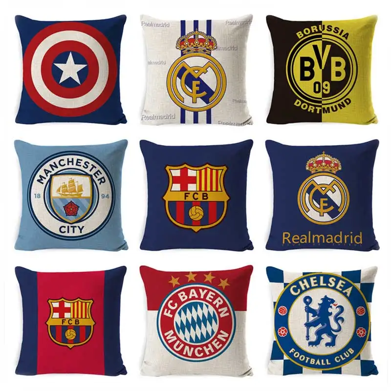 European Football Team Throw Pillows 45*45cm Linen Polyester Printed Pillowcases Party Upholstery Couches Car Cushions
European Football Team Throw Pillows 45*45cm Linen Polyester Printed Pillowcases Party Upholstery Couches Car Cushions