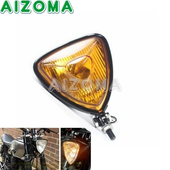 Universal 12V Motorcycle Head Light Retro Triangle Yellow Lens Headlamp Front Lamp for Harley Bobber Chopper Cafe Racer Custom
Universal 12V Motorcycle Head Light Retro Triangle Yellow Lens Headlamp Front Lamp for Harley Bobber Chopper Cafe Racer Custom