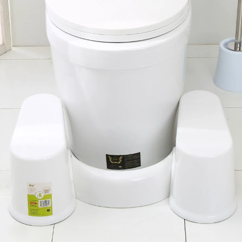 Non-Slip Removable Toilet Step Stool Bathroom Aid For Constipation Piles Relief 50PB