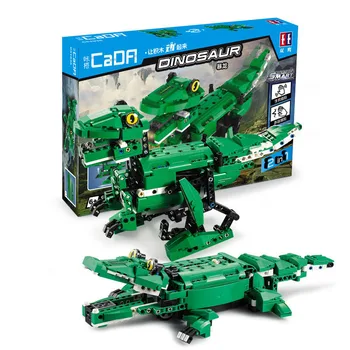 435PCS Crocodile Transform Tyrannosaur Rex Block Toys Jurassic Dinosaurs Building Blocks Technics Control Bricks Toy for Kids
435PCS Crocodile Transform Tyrannosaur Rex Block Toys Jurassic Dinosaurs Building Blocks Technics Control Bricks Toy for Kids