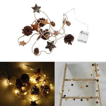Christmas Lights Party LED String Lights Fairy Light For New Year Decor Pine Cones Beads Star Led Lamp Christmas Tree Decoration
Christmas Lights Party LED String Lights Fairy Light For New Year Decor Pine Cones Beads Star Led Lamp Christmas Tree Decoration
