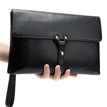 Cowhide Leather Men's Clutch Bag Luxury Brand Maler Bag Fashion Design Simple Envelope Bag Large Capacity Men Ipad Clutch Sac
Cowhide Leather Men's Clutch Bag Luxury Brand Maler Bag Fashion Design Simple Envelope Bag Large Capacity Men Ipad Clutch Sac