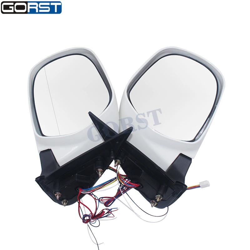 Accessories Car-Styling Electric Reflector Rearview Mirror Side Mirror Exterior With Led Light For Toyota Hiace 200 2005-2015-3-1
