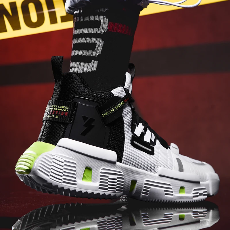 Men's High-top Sports Casual Shoes Fashion Street Trend Men's Shoes Thick Soles Increase Mesh Shoes Breathable Sneakers
Men's High-top Sports Casual Shoes Fashion Street Trend Men's Shoes Thick Soles Increase Mesh Shoes Breathable Sneakers