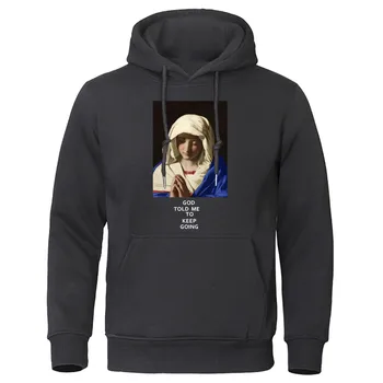 God Told Me Keep Going Pullover Autumn Warm Sweatshirt Virgin Mary Printed Men's Hoodies Men Fleece Streetwear Hip Hop Hoody
God Told Me Keep Going Pullover Autumn Warm Sweatshirt Virgin Mary Printed Men's Hoodies Men Fleece Streetwear Hip Hop Hoody