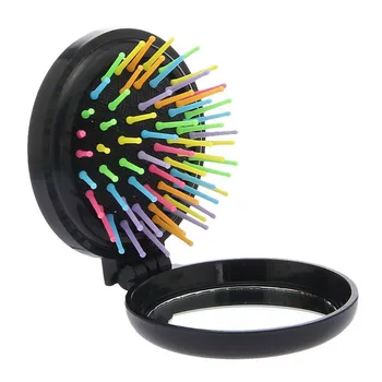 ABS plastic Red/Blue/Black Portable Round Folding Pocket Hair Brushes Anti-static Mini Hair Comb Travel Up Pocket Combs 
ABS plastic Red/Blue/Black Portable Round Folding Pocket Hair Brushes Anti-static Mini Hair Comb Travel Up Pocket Combs