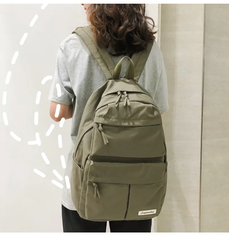 

2019 mochila para mujer mochila de moda para mujer bolso de hombro de color sólido bolso de escuela para adolescentes mochilas de la famosa bolsa de viaje