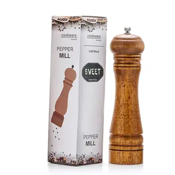 Ceramic Salt and Pepper Mill manual Solid Wood Pepper Mill with Strong Adjustable Grinder 5" 8" 10" Kitchen Tools set D5BD
Ceramic Salt and Pepper Mill manual Solid Wood Pepper Mill with Strong Adjustable Grinder 5" 8" 10" Kitchen Tools set D5BD