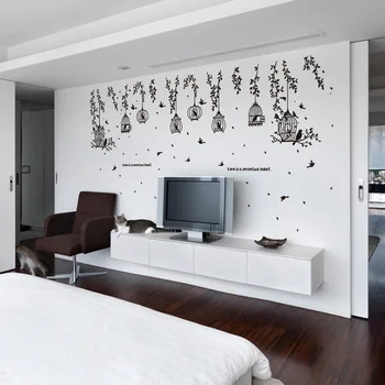 Tree branch Birdcage wall sticker PVC waterproof Material wall decals For Living room kids room home decoration murals
Tree branch Birdcage wall sticker PVC waterproof Material wall decals For Living room kids room home decoration murals