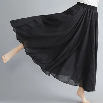Supermiss Women Bohemian Cotton Linen Double Layer Elastic Waist Long Maxi Skirt Flowy Full Circle 2020 New Loose Skirts
Supermiss Women Bohemian Cotton Linen Double Layer Elastic Waist Long Maxi Skirt Flowy Full Circle 2020 New Loose Skirts