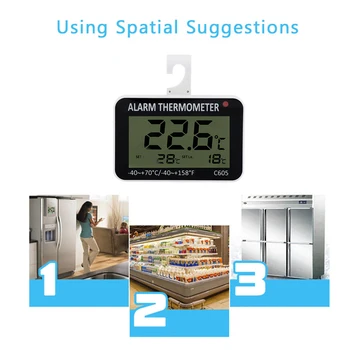 ABS LCD Digital Refrigerator Freezer Thermometer Temperature Meter With Hook
ABS LCD Digital Refrigerator Freezer Thermometer Temperature Meter With Hook
