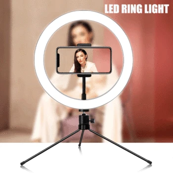 LED Selfie Ring Light USB Ring Lamp Photography Light with Phone Holder Table Tripod Mic For Makeup Video Live Studio Youtube
LED Selfie Ring Light USB Ring Lamp Photography Light with Phone Holder Table Tripod Mic For Makeup Video Live Studio Youtube