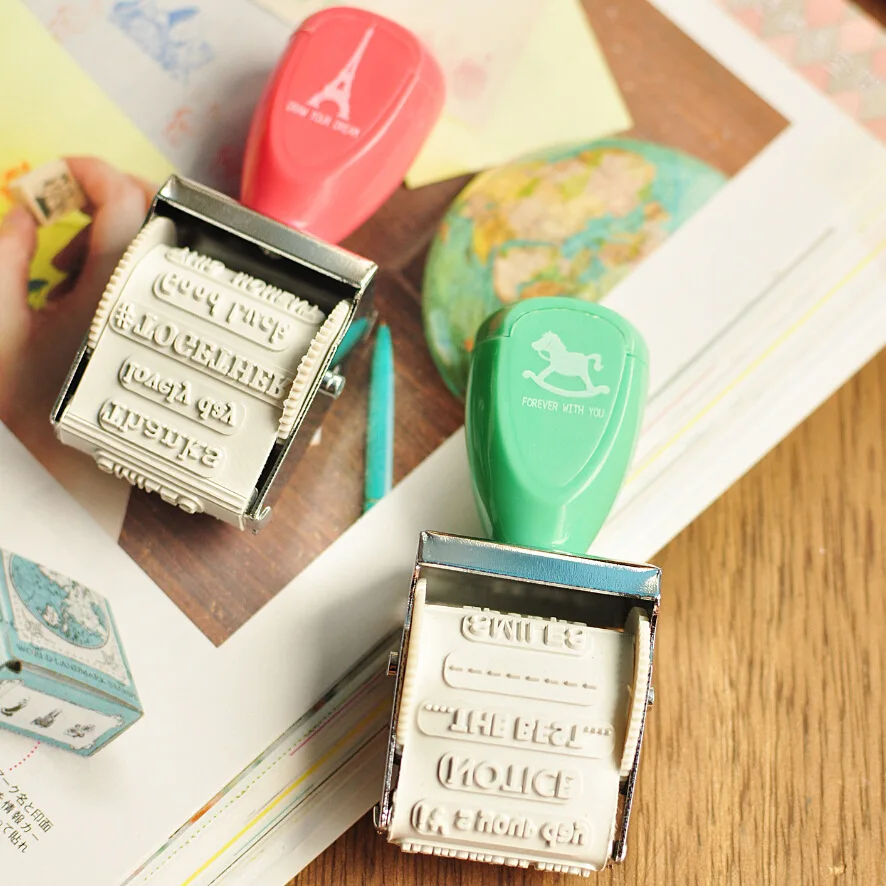 diary deco roller stamp 12 different words goog luck thanks notice green color scrapbooking DIY hobby craft
diary deco roller stamp 12 different words goog luck thanks notice green color scrapbooking DIY hobby craft