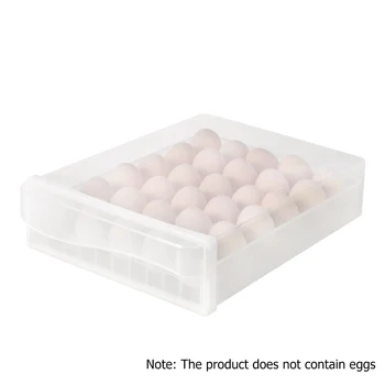 Fresh-Keeping Kitchen Tool Storage Box Stackable Practical Refrigerator Egg Storage 30egg Rack Food Box Portable Egg Storage Box
Fresh-Keeping Kitchen Tool Storage Box Stackable Practical Refrigerator Egg Storage 30egg Rack Food Box Portable Egg Storage Box