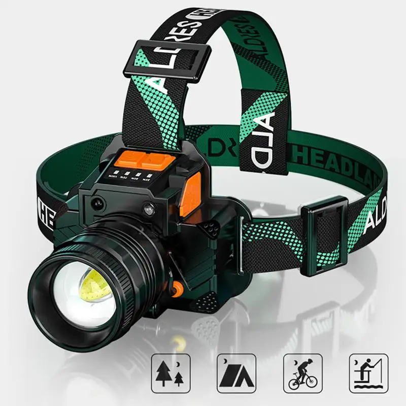 T8/L9 Headlamp Sensor Headlight USB Rechargeable Ultra Bright Long Range Zoom Head Mounted Night Fishing Light Torch White Light
T8/L9 Headlamp Sensor Headlight USB Rechargeable Ultra Bright Long Range Zoom Head Mounted Night Fishing Light Torch White Light