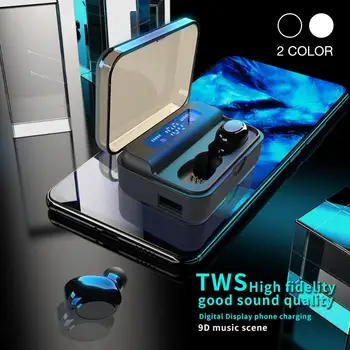 S590 Wireless Earphones 2200mAh Charging Box CVC8.0 Noise reduction 9D Stereo Sport In-ear Bluetooth 5.0 Earbuds IP67 Waterproof
S590 Wireless Earphones 2200mAh Charging Box CVC8.0 Noise reduction 9D Stereo Sport In-ear Bluetooth 5.0 Earbuds IP67 Waterproof