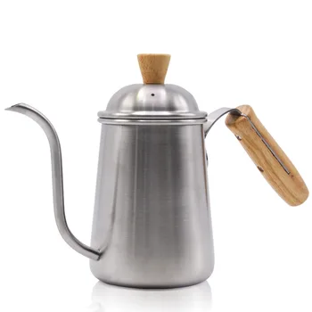640ml 304 Stainless Steel Long Narrow Spout Coffee Pot Gooseneck Kettle Hand Drip Kettle Pour Over Coffee With lid
640ml 304 Stainless Steel Long Narrow Spout Coffee Pot Gooseneck Kettle Hand Drip Kettle Pour Over Coffee With lid