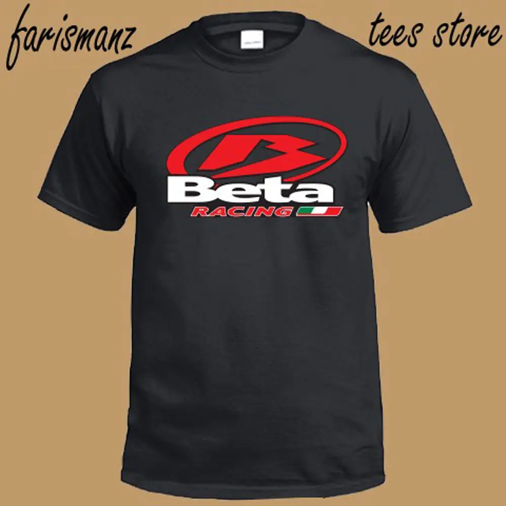 Фото New Beta Racing Motorcycle Italia Logo Men's Black T-Shirt Size S to 3XL | Мужская одежда