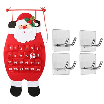 4Pcs Adhesive Hooks, Stainless Steel Razor Holder Heavy Duty Wall Hooks & 1Pcs Santa Christmas Advent Calendar
4Pcs Adhesive Hooks, Stainless Steel Razor Holder Heavy Duty Wall Hooks & 1Pcs Santa Christmas Advent Calendar