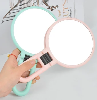 Hand Mirror, Green, Pink Handheld Mirror with Folding Handle, Double-sided Makeup Mirror with 2X, 5X Magnifier for Travel
Hand Mirror, Green, Pink Handheld Mirror with Folding Handle, Double-sided Makeup Mirror with 2X, 5X Magnifier for Travel