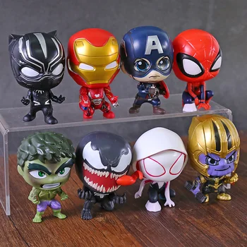 Marvel Spiderman Gwen Stacy Venom Thanos Hulk Captain America Iron Man Black Panther Action Figures Super Heroes Toys 8pcs/set
Marvel Spiderman Gwen Stacy Venom Thanos Hulk Captain America Iron Man Black Panther Action Figures Super Heroes Toys 8pcs/set