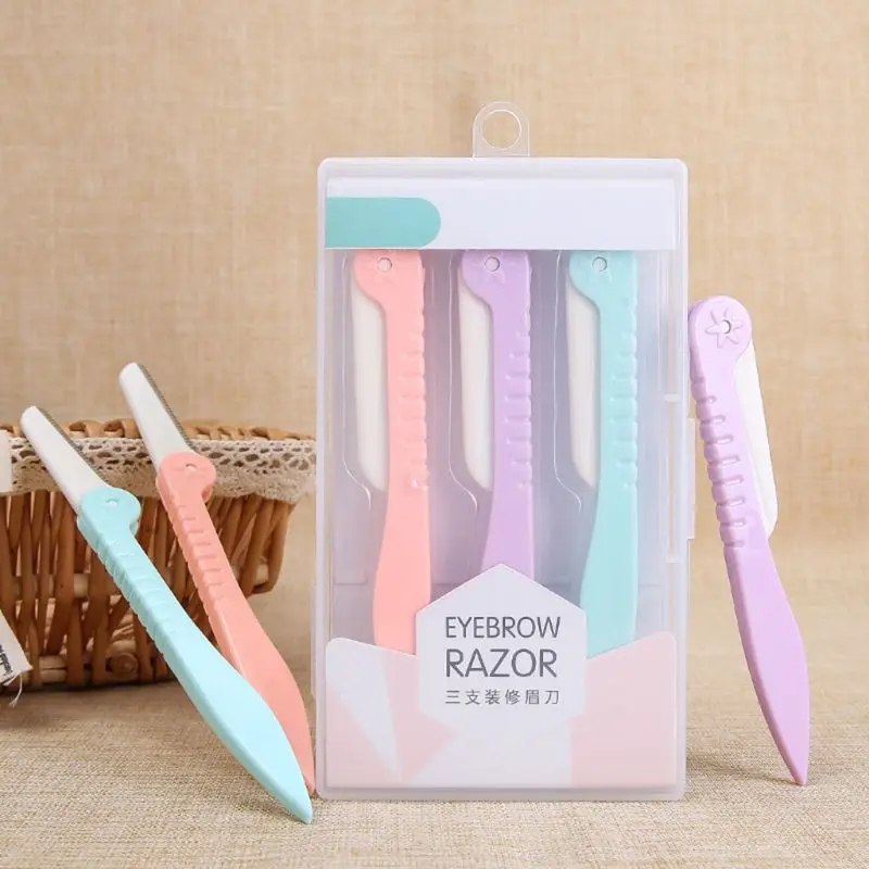 3pcs Eyebrow Trimmer Face Razor Eyebrow Portable Blades Shaver Knife Hair Remover Set Makeup Eyebrow Profiler Tools
3pcs Eyebrow Trimmer Face Razor Eyebrow Portable Blades Shaver Knife Hair Remover Set Makeup Eyebrow Profiler Tools