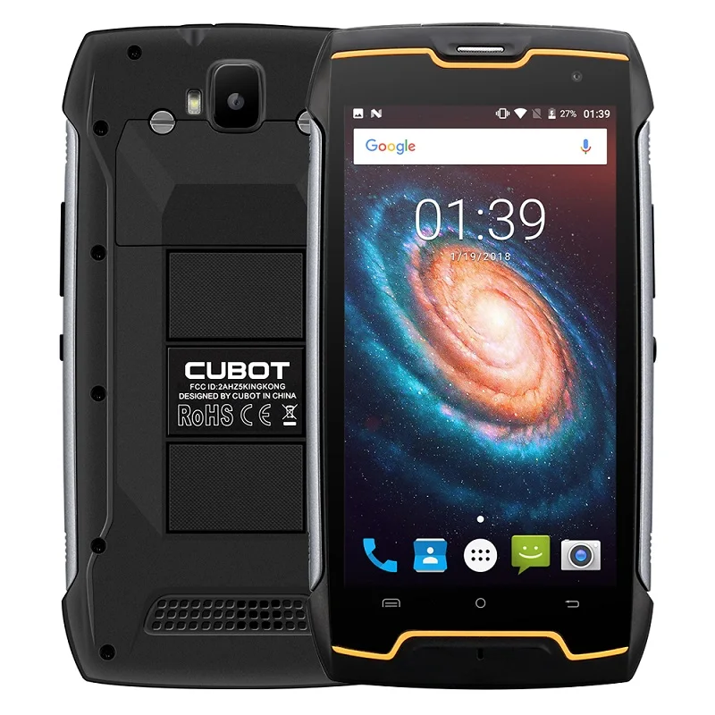 

Original Cubot KingKong IP68 Waterproof Smartphone Dustproof Shockproof Cellular MT6580 Quad Core 5.0 Inch HD 2GB 16GB 4400mAh