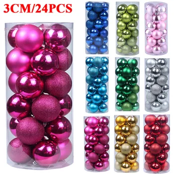 Glitter Christmas Ball 24PCS Hanging Baubles Tree Decoration Xmas Ornaments UK
Glitter Christmas Ball 24PCS Hanging Baubles Tree Decoration Xmas Ornaments UK