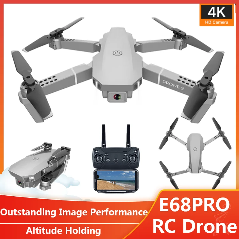 2020 NEW E68 PRO RC Drone Foldable Remote Control Quadcopter Wide Angle HD 4K WIFI Camera Aerial Photography Helicopter Toy Gift
2020 NEW E68 PRO RC Drone Foldable Remote Control Quadcopter Wide Angle HD 4K WIFI Camera Aerial Photography Helicopter Toy Gift