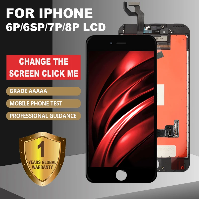 AAA+++ LCD For iPhone 6Plus Screen Replacement For Apple 6SPlus 7Plus 8Plus No Dead Pixel Display 100% With 3D Touch Warranty
AAA+++ LCD For iPhone 6Plus Screen Replacement For Apple 6SPlus 7Plus 8Plus No Dead Pixel Display 100% With 3D Touch Warranty