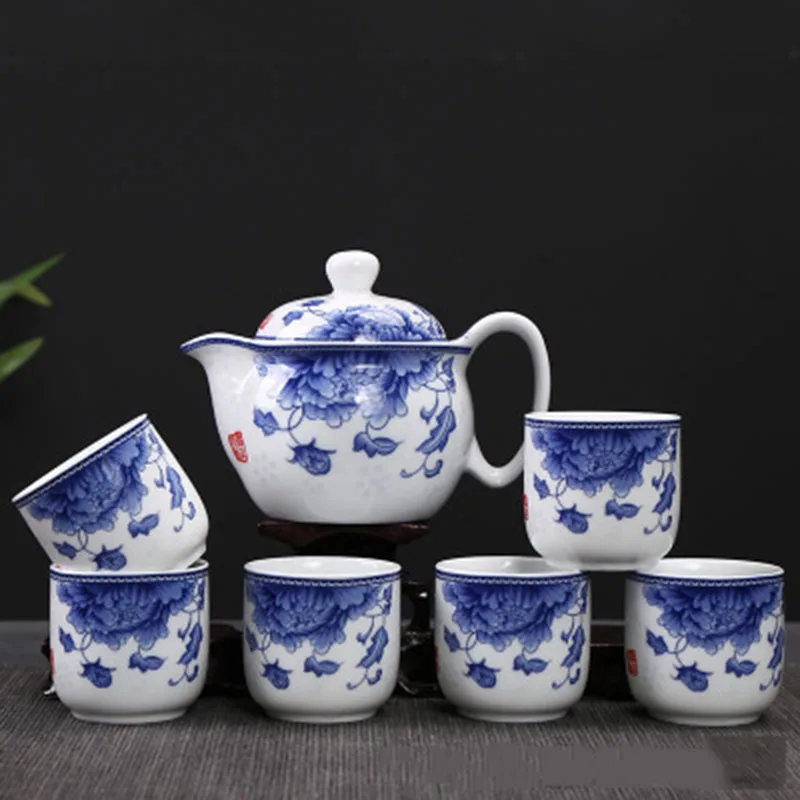 Ceramic Full Set of Kung Fu Tea Set Wholesale Blue and White Porcelain Gift Tea Bowl Tea Cup Coffee Storage Cup Container
Ceramic Full Set of Kung Fu Tea Set Wholesale Blue and White Porcelain Gift Tea Bowl Tea Cup Coffee Storage Cup Container