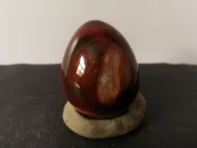 91.1 gnatural cor vermelho ágata ovo polimento quartzo cristal cura pedra, acessórios da mobília()