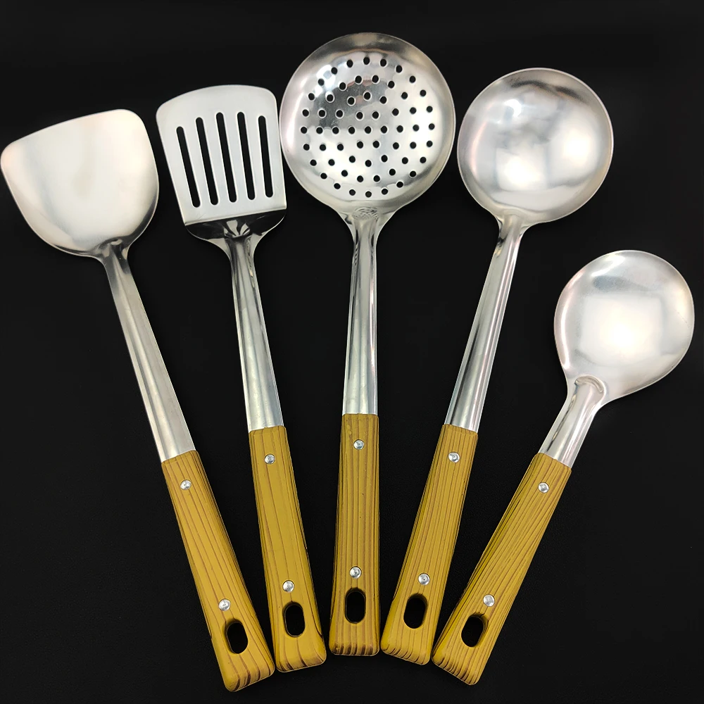 Cookware Tools 5pcs/Set Stainless Kitchenware with Long Handle Spatula Soup Ladle Kitchenware Utensils for Modern Cooking
Cookware Tools 5pcs/Set Stainless Kitchenware with Long Handle Spatula Soup Ladle Kitchenware Utensils for Modern Cooking