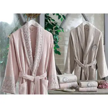 Flower Laced Bamboo Bathrobe Set PudraTaş
Flower Laced Bamboo Bathrobe Set PudraTaş