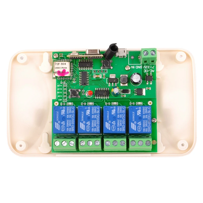 7-32V Home Automation Modules Jog Inching Wifi Wireless Smart Switch Relay Rf Receive 433Mhz Remote Control 4Ch
7-32V Home Automation Modules Jog Inching Wifi Wireless Smart Switch Relay Rf Receive 433Mhz Remote Control 4Ch