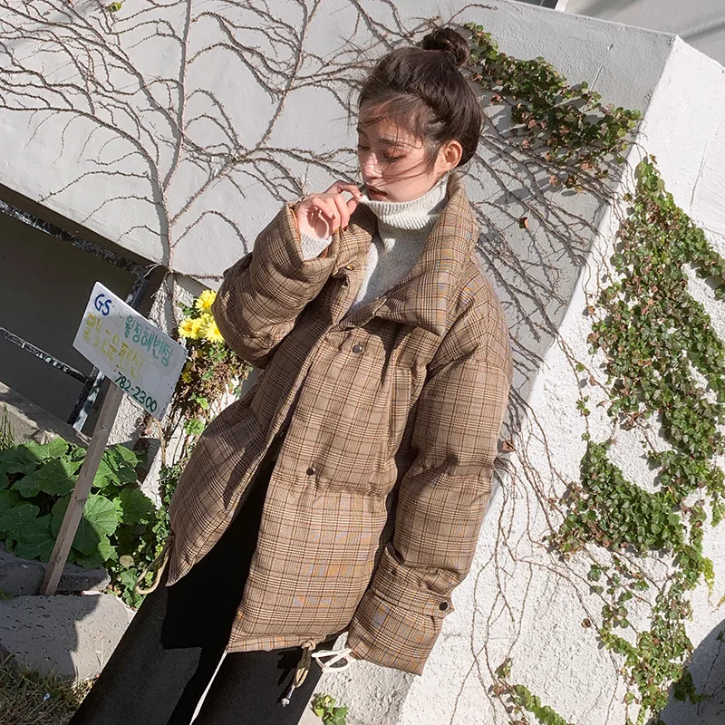 2018 New Style Dongdaemun Korean-style Loose-Fit INS Plaid Cotton Coat Women's Short CHIC Cotton-padded Clothes down Coat Small
2018 New Style Dongdaemun Korean-style Loose-Fit INS Plaid Cotton Coat Women's Short CHIC Cotton-padded Clothes down Coat Small