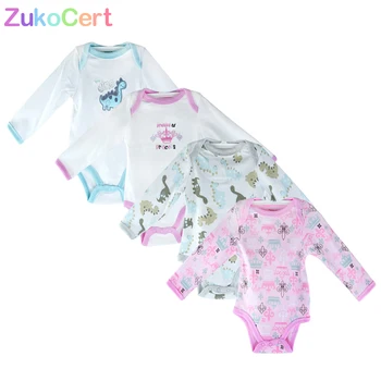 ZukoCert Autumn Baby Bodysuits Cotton Long Sleeve Infant Jumpsuits Boy Girls Newborn Baby Clothes Cartoon Bodysuit 4pcs/lot 
ZukoCert Autumn Baby Bodysuits Cotton Long Sleeve Infant Jumpsuits Boy Girls Newborn Baby Clothes Cartoon Bodysuit 4pcs/lot