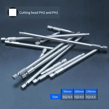 square Bits Hex Socket Screwdriver Drill Head SQ2 50mm/100mm/150mm Screwdriver Hex 1/4"
square Bits Hex Socket Screwdriver Drill Head SQ2 50mm/100mm/150mm Screwdriver Hex 1/4"