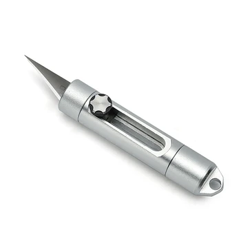 1Pcs Small Retractable Cutter Outdoor Mini Portable Utility Knife Paper Cutter High Hardness Carbon Steel Key Chain Tool
1Pcs Small Retractable Cutter Outdoor Mini Portable Utility Knife Paper Cutter High Hardness Carbon Steel Key Chain Tool