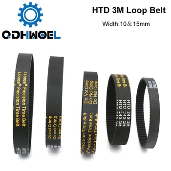 HTD 3M Closed Loop Belt Rubber Timing Belt Various Transmission for CO2 Laser Engraving Cutting Machine / 3D Printer
HTD 3M Closed Loop Belt Rubber Timing Belt Various Transmission for CO2 Laser Engraving Cutting Machine / 3D Printer