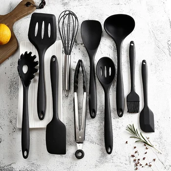 10Pcs Silicone Cooking Utensil Set Scraper Spatula Whisk Pasta Server Cooking Tools
10Pcs Silicone Cooking Utensil Set Scraper Spatula Whisk Pasta Server Cooking Tools
