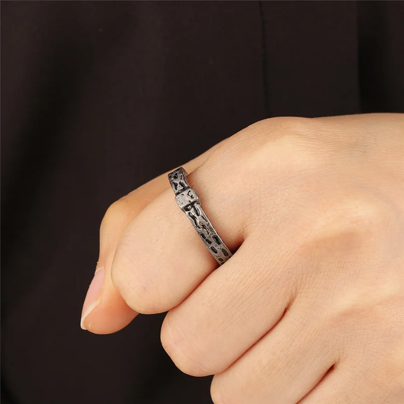 Bague de bande rétro sur le thème Outlander pour hommes et femmes, série télévisée vintage A, bijoux de mariage à la mode, vente en gros 5