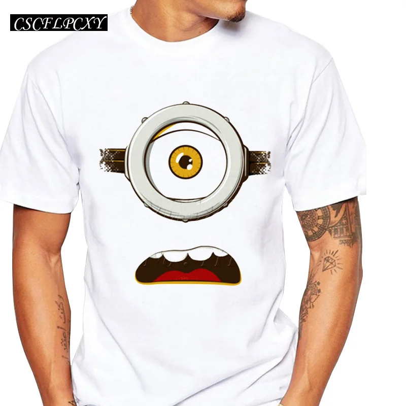 Latest 2019 men's fashion funny design simple one eye minion printed t-shirt cute tee shirts Hipster O-neck popular tops
Latest 2019 men's fashion funny design simple one eye minion printed t-shirt cute tee shirts Hipster O-neck popular tops