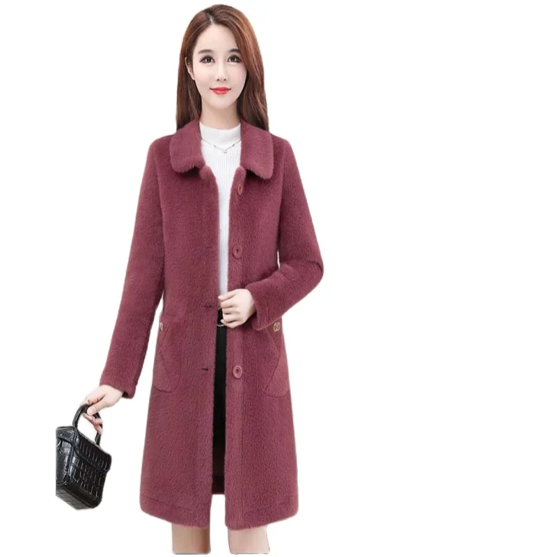 

Women Spring and Autumn Coat Slim Wool Coat with Winter Coat Women Winter Coat Women Wool Oversize Coat for Women