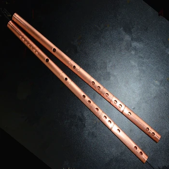 Chinese Flute Red Copper Metal Flute Dizi C DE F G KEY Metal Flauta Transverse Flute Musical Instruments Self-defense Weapon
Chinese Flute Red Copper Metal Flute Dizi C DE F G KEY Metal Flauta Transverse Flute Musical Instruments Self-defense Weapon