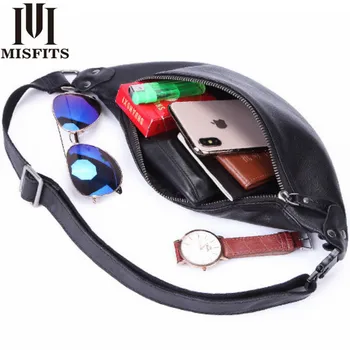 MISFITS Men's Genuine Leather Messenger Shoulder Chest Purse Bum Hip Belt Phone and Credit Cards Hiking Travel Male Hip Pack
MISFITS Men's Genuine Leather Messenger Shoulder Chest Purse Bum Hip Belt Phone and Credit Cards Hiking Travel Male Hip Pack