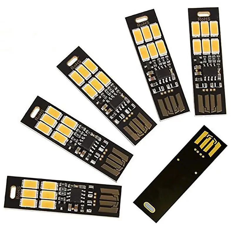 5 pcs USB Light Keychain Super Bright 6 LEDs Mini USB Light Lamp with Smart Touch Electrodeless Dimming Switch For Laptop Keyboa
5 pcs USB Light Keychain Super Bright 6 LEDs Mini USB Light Lamp with Smart Touch Electrodeless Dimming Switch For Laptop Keyboa