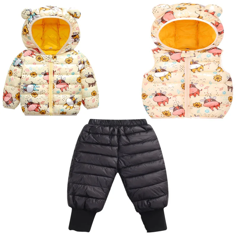 famuka Baby Boys and Girls Snowsuit Toddler Bear One-Piece Outerwear Coat
